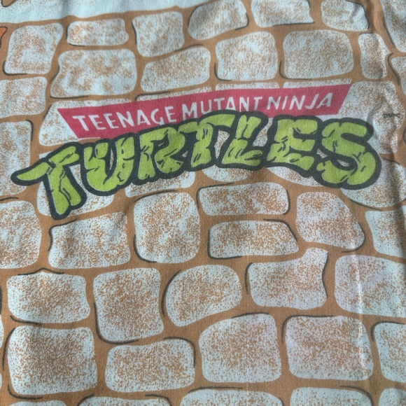 Vintage twin Teenage Mutant Ninja Turtles flat sheet - Picture 11 of 12